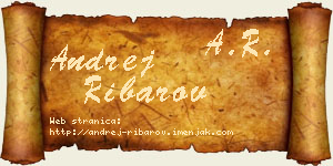 Andrej Ribarov vizit kartica